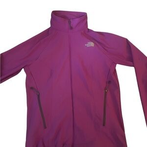 The North Face Purple Ski Jacket High Collar Performance